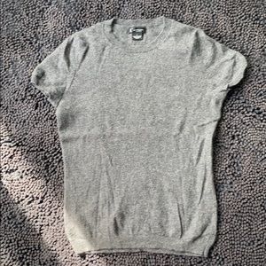 C by Bloomingdales 100% cashmere t-shirt S gray